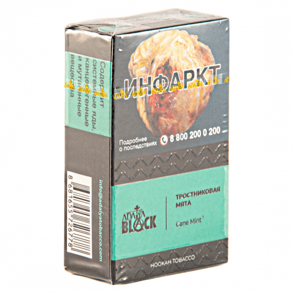 Табак Adalya Black - Cane Mint (Тростниковая Мята, 20 грамм) купить в Ижевске