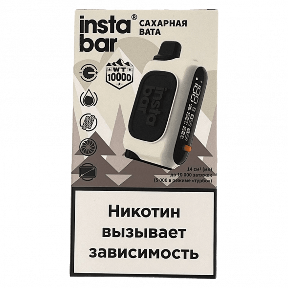 PLONQ INSTABAR WT - Сахарная Вата (Blue Cotton Candy, 10000 затяжек) купить в Ижевске