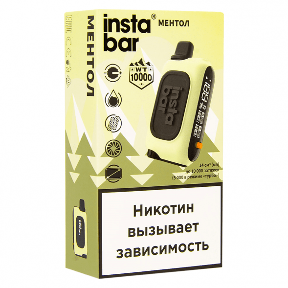 PLONQ INSTABAR WT - Ментол (Chill Menthol, 10000 затяжек) купить в Ижевске