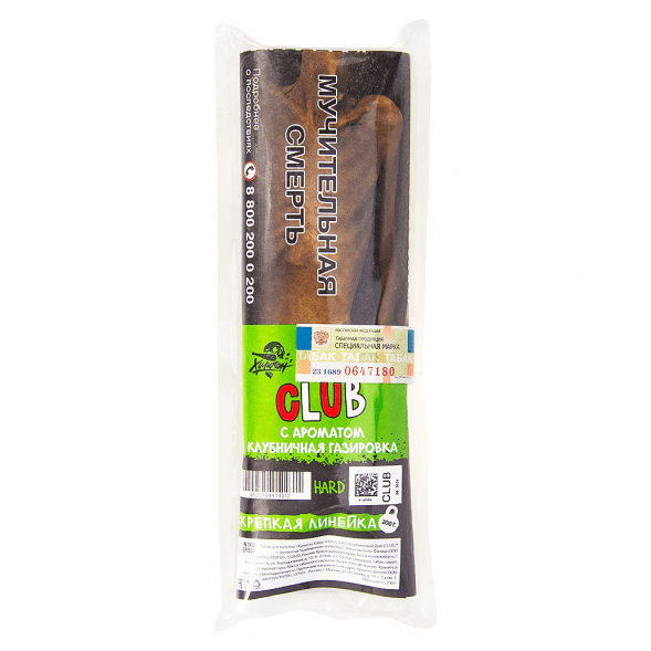 Табак Хулиган Hard - CLUB (Клубничная Газировка, 200 грамм) купить в Ижевске