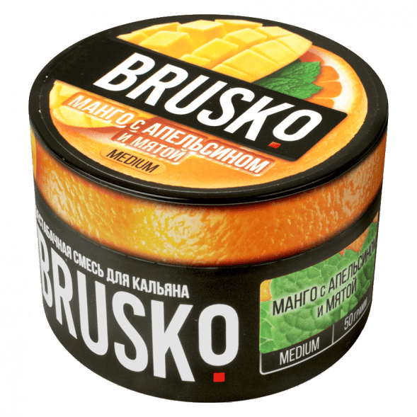 Смесь Brusko Medium - Манго с Апельсином и Мятой (50 грамм) купить в Ижевске