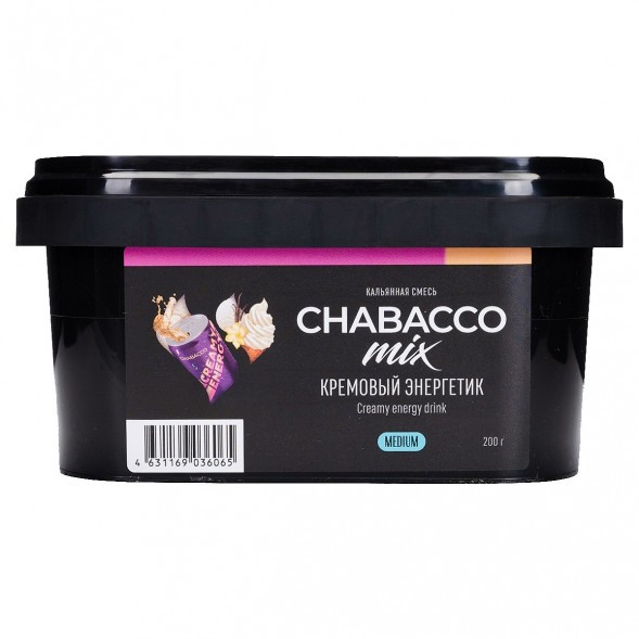 Смесь Chabacco MIX MEDIUM - Creamy Energy Drink (Кремовый Энергетик, 200 грамм) купить в Ижевске