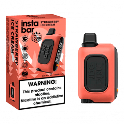 PLONQ INSTABAR WT - Клубничное Мороженое (Strawberry Ice Cream, 10000 затяжек)