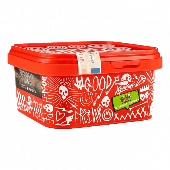 Табак Хулиган - CLUB (Клубничная Газировка, 200 грамм) купить в Ижевске