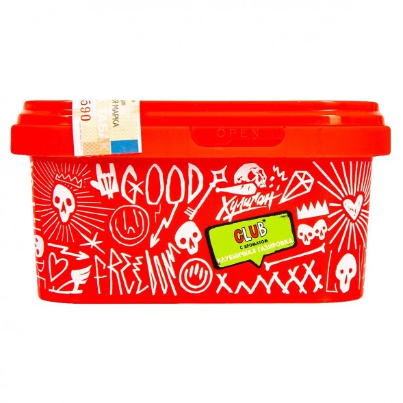 Табак Хулиган - CLUB (Клубничная Газировка, 200 грамм) купить в Ижевске