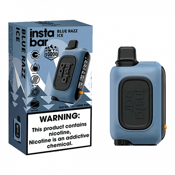 PLONQ INSTABAR WT - Голубая Малина (Blue Razz Ice, 10000 затяжек) купить в Ижевске