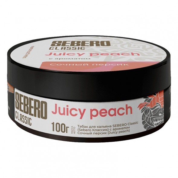 Табак Sebero - Juicy Peach (Сочный Персик, 100 грамм) купить в Ижевске