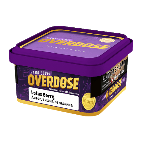 Табак Overdose - Lotus Berry (Лотос, Вишня, Земляника, 200 грамм) купить в Ижевске