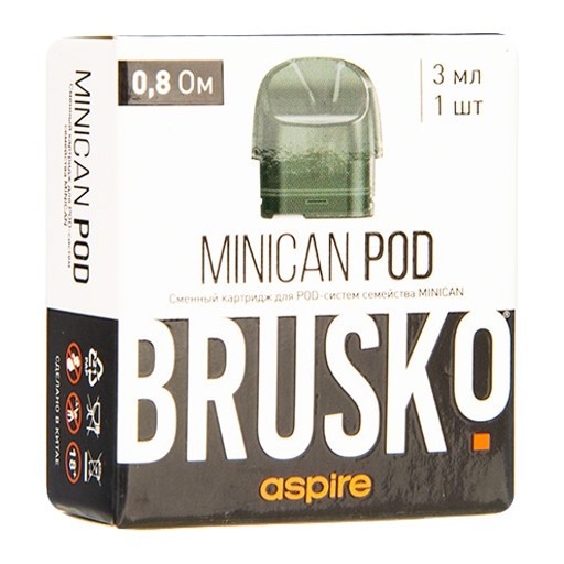 Сменный картридж Brusko - Minican (0.8 Ом, 1 шт.) купить в Ижевске