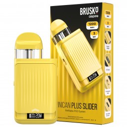 Электронная сигарета Brusko - Minican Plus Slider (Желтый)